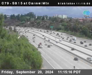 NB 15 at Carmel Mountain Rd.