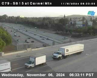 NB 15 at Carmel Mountain Rd.