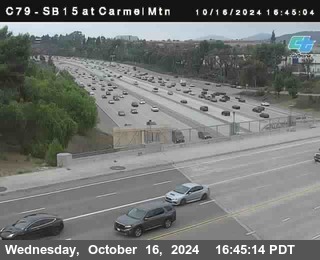 NB 15 at Carmel Mountain Rd.