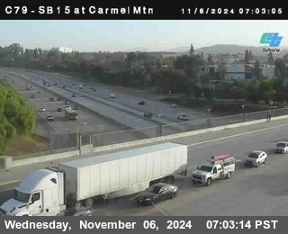 NB 15 at Carmel Mountain Rd.