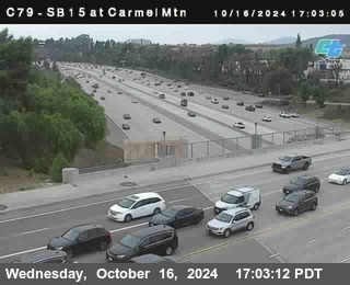 NB 15 at Carmel Mountain Rd.