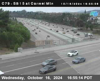 NB 15 at Carmel Mountain Rd.