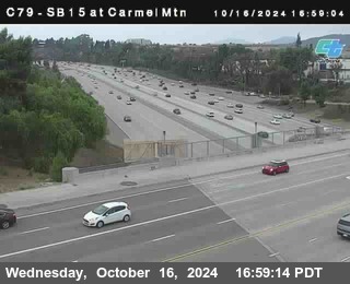 NB 15 at Carmel Mountain Rd.