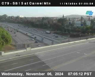 NB 15 at Carmel Mountain Rd.