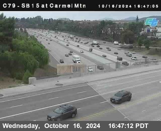 NB 15 at Carmel Mountain Rd.