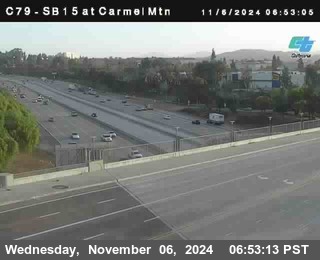 NB 15 at Carmel Mountain Rd.