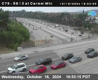 NB 15 at Carmel Mountain Rd.