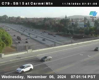 NB 15 at Carmel Mountain Rd.