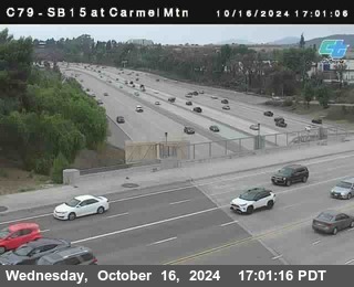 NB 15 at Carmel Mountain Rd.