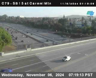 NB 15 at Carmel Mountain Rd.