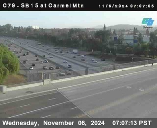 NB 15 at Carmel Mountain Rd.