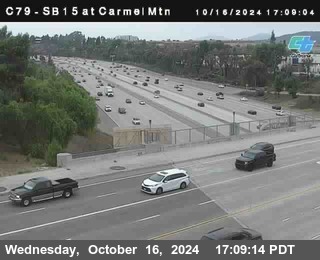 NB 15 at Carmel Mountain Rd.