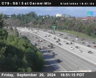 NB 15 at Carmel Mountain Rd.