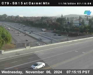 NB 15 at Carmel Mountain Rd.