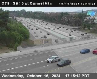 NB 15 at Carmel Mountain Rd.