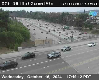 NB 15 at Carmel Mountain Rd.