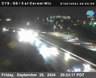 NB 15 at Carmel Mountain Rd.