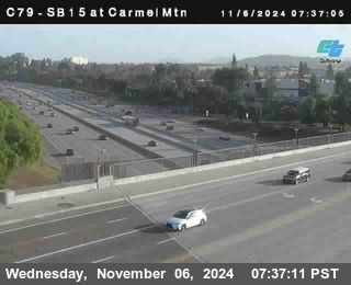 NB 15 at Carmel Mountain Rd.