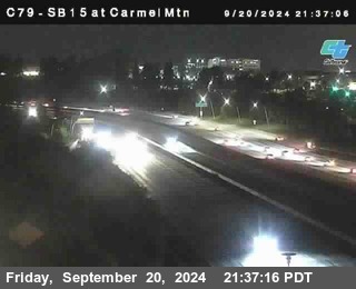 NB 15 at Carmel Mountain Rd.