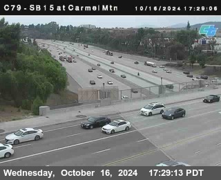 NB 15 at Carmel Mountain Rd.