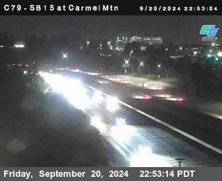 NB 15 at Carmel Mountain Rd.