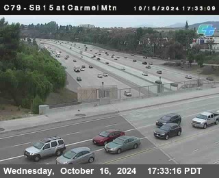 NB 15 at Carmel Mountain Rd.