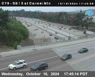 NB 15 at Carmel Mountain Rd.