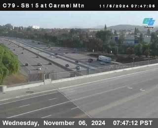 NB 15 at Carmel Mountain Rd.