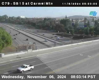 NB 15 at Carmel Mountain Rd.