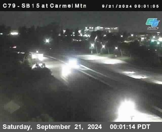 NB 15 at Carmel Mountain Rd.