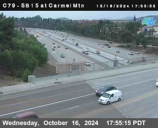 NB 15 at Carmel Mountain Rd.