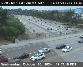 NB 15 at Carmel Mountain Rd.