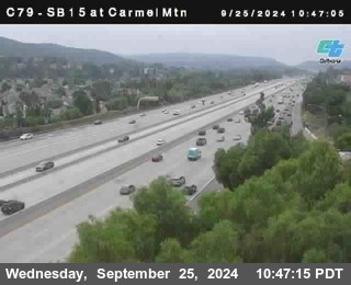 NB 15 at Carmel Mountain Rd.