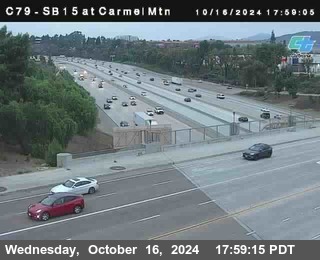 NB 15 at Carmel Mountain Rd.