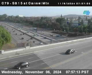 NB 15 at Carmel Mountain Rd.