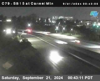 NB 15 at Carmel Mountain Rd.