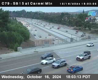 NB 15 at Carmel Mountain Rd.