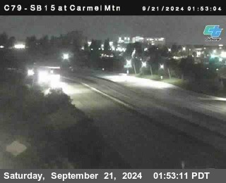 NB 15 at Carmel Mountain Rd.