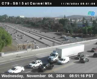 NB 15 at Carmel Mountain Rd.