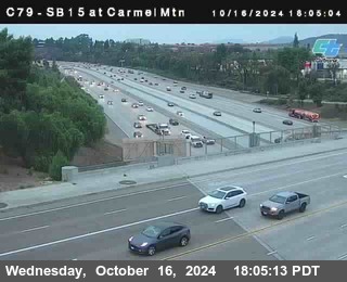 NB 15 at Carmel Mountain Rd.