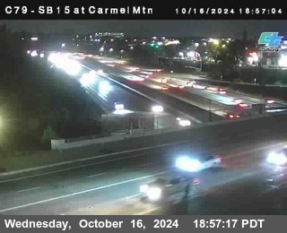 NB 15 at Carmel Mountain Rd.