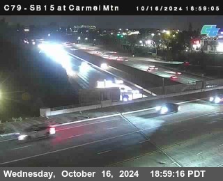 NB 15 at Carmel Mountain Rd.