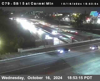 NB 15 at Carmel Mountain Rd.