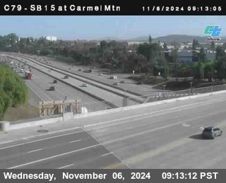 NB 15 at Carmel Mountain Rd.