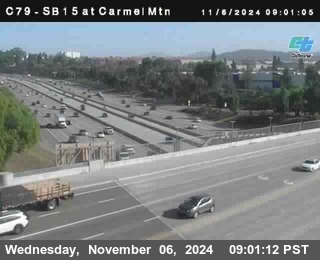 NB 15 at Carmel Mountain Rd.