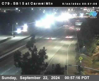 NB 15 at Carmel Mountain Rd.