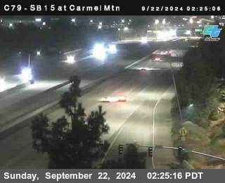 NB 15 at Carmel Mountain Rd.