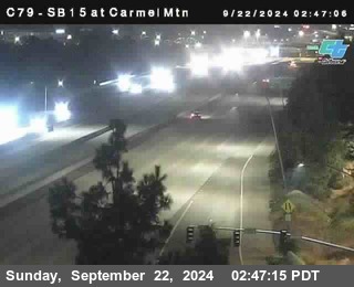 NB 15 at Carmel Mountain Rd.