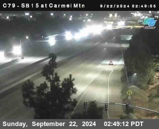 NB 15 at Carmel Mountain Rd.