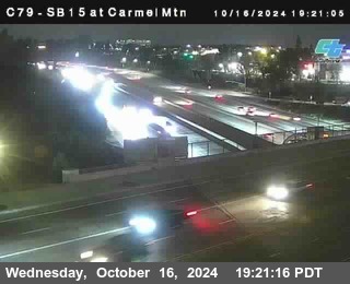 NB 15 at Carmel Mountain Rd.